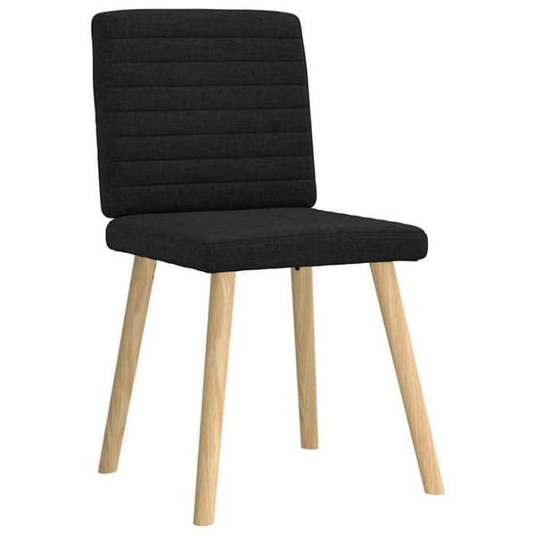 vidaXL Matstolar set om 2 svart tyg 4101176