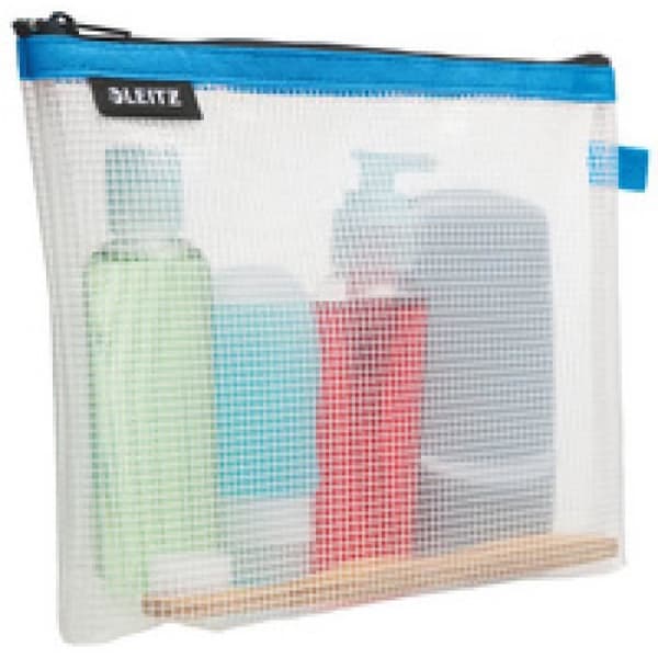 Kosmetiktui - LEITZ - WOW Traveller - Transparent/Blå - Syntetisk - Unisex