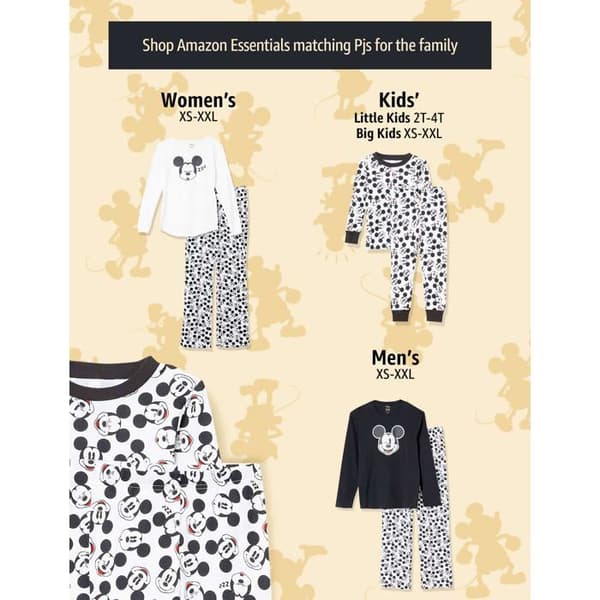Pyjamas - ESSENTIALS - UAE90062/63FL18-Micmo-4T - 100% bomull - 2-pack - Disney-licens