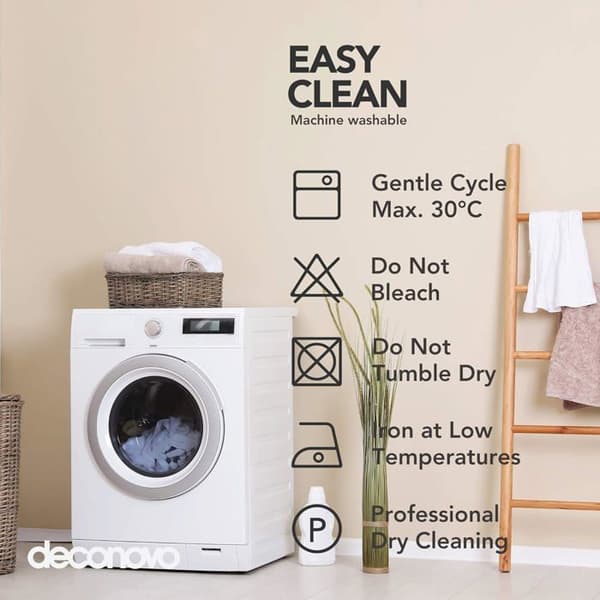 DECONOVO Rektangulär duk 140x300 cm linneeffekt Taupe – Vattentät 100% Polyester
