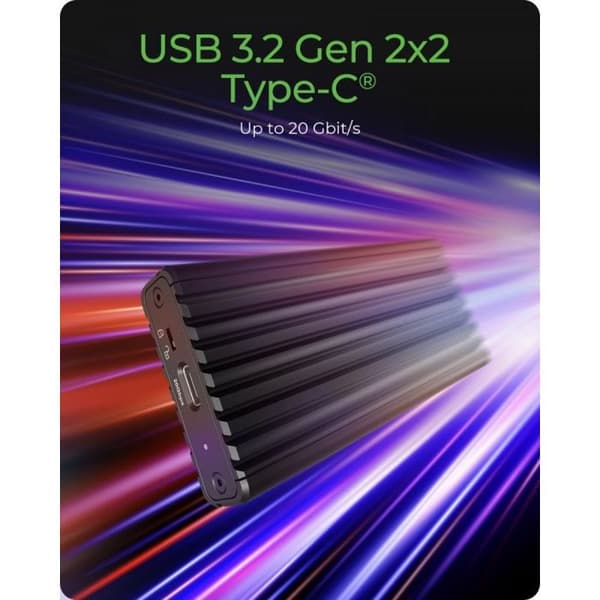 Extern SSD-hårddisk - ICY BOX - IB-1917M-C32a - 1 To - USB 3.2 - Typ-C