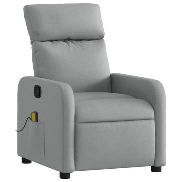 vidaXL Lätt grå massagesoffa 3206863