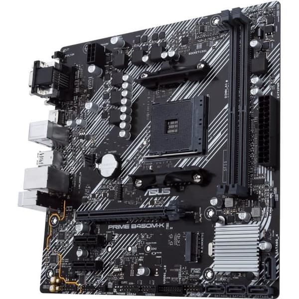 Moderkort - ASUS - Prime B450M-K II - AMD B450 - AM4 plats micro ATX