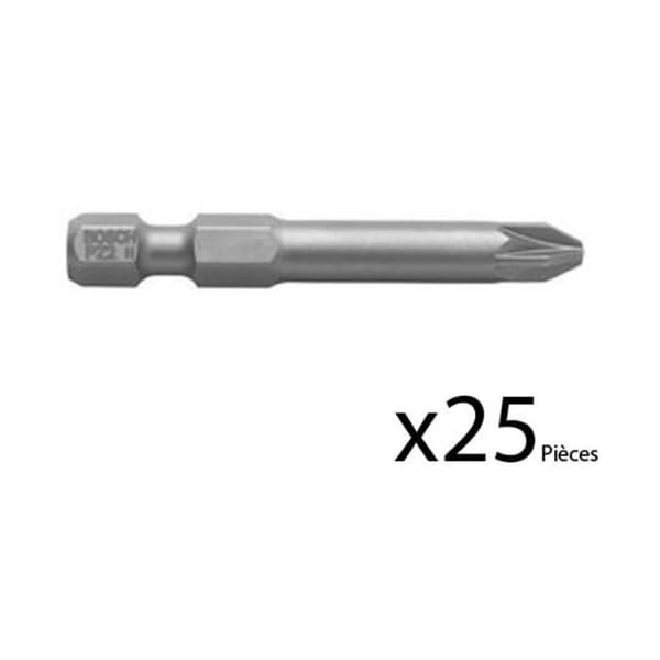 Korsformad bit - BOSCH - PZ 2 - 25-pack - TIN-beläggning - Max Grip