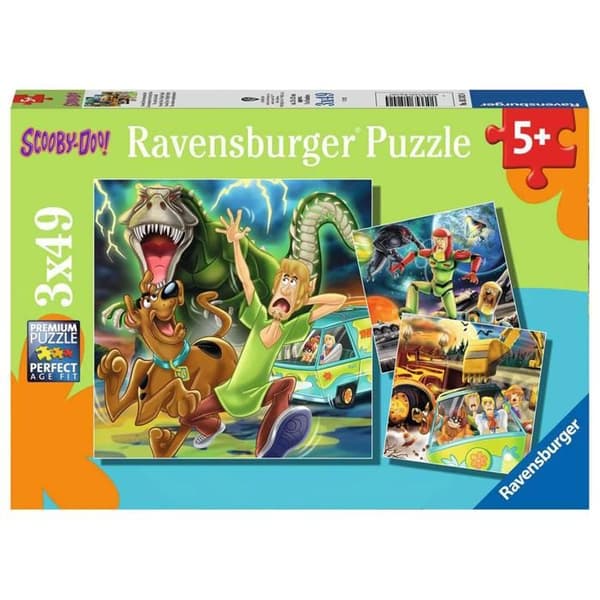 Pussel 3 x 49 bitar: Scooby-Doo äventyren