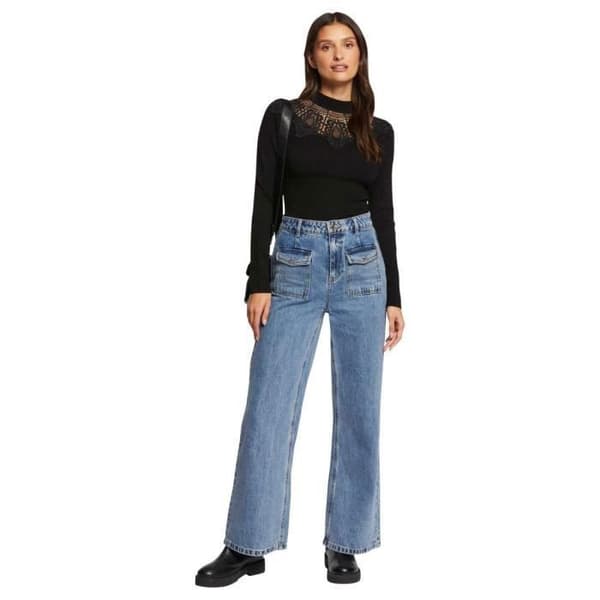 Tight round neck - MORGAN - Dam - Svart