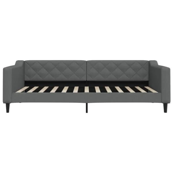 vidaXL Mörkgrå sängsoffa 100x200 cm tyg 354167