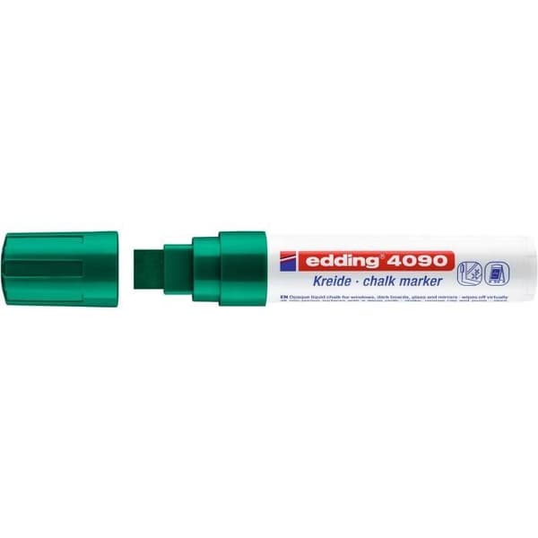 Flytande krita - EDDING - 4090 - 5-pack - Grön - Spets 4-15 mm