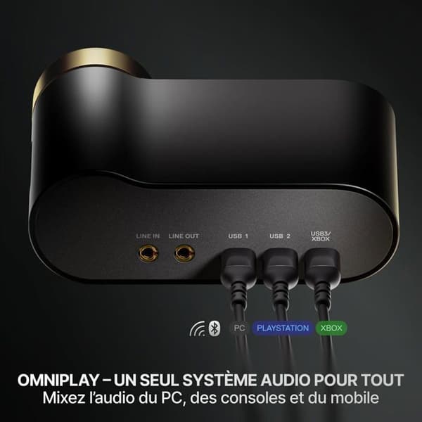 Gaming Headset - STEELSERIES - Arctis Nova Elite - Trådlös - 96 kHz/24 Bits - Sage & Gold