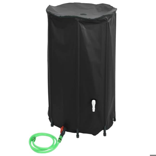 Vattentank - vidaXL - 1000 L - PVC - Fällbar - Med kran