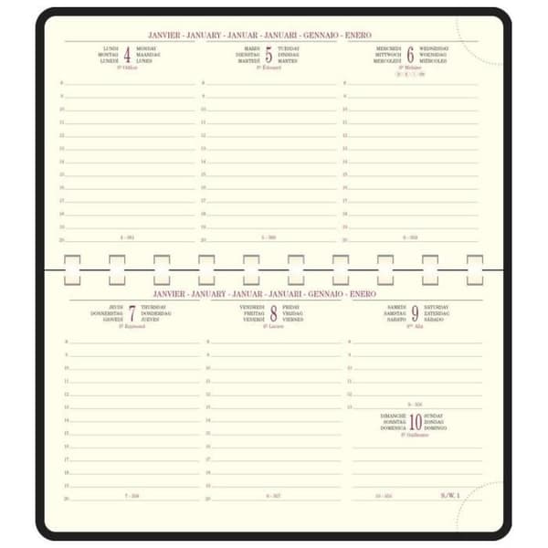 Pocket planner - EXACOMPTA - Temporal 16S - 9 x 16 cm - Weekly planner - Spirals