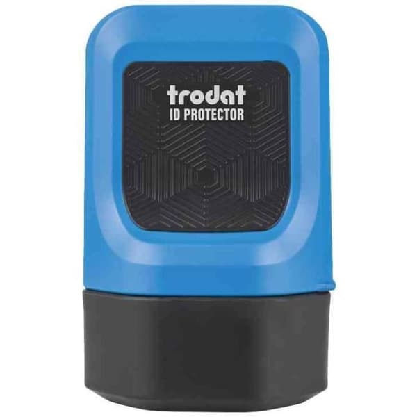 Sekretessstämplare - Trodat - ID Protector - Svart - Blå - Mönstrad avtryck