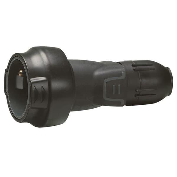 Legrand Connexion svart gummiplugg 2P + E 16 A