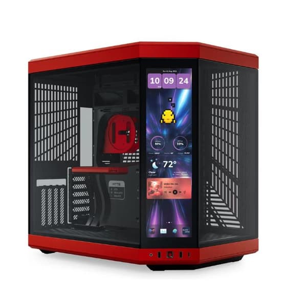 PC-chassi - Hyte - Y70 Touch Infinite - Röd - ATX - Panel i härdat glas