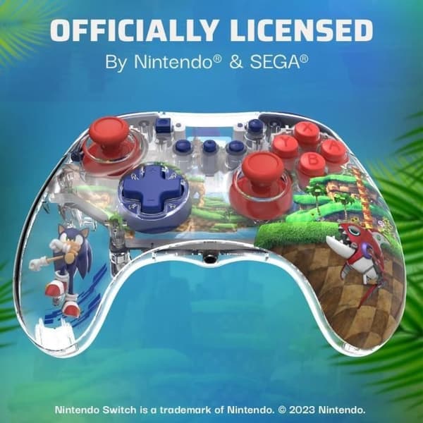 Sonic Green Hill Zone Trådbunden styrenhet-tillbehör-SWITCH