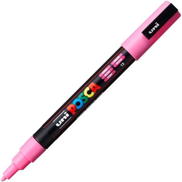 Marker - POSCA - Konisk Fin spets - Opaque - Oförändringlig - Rosa