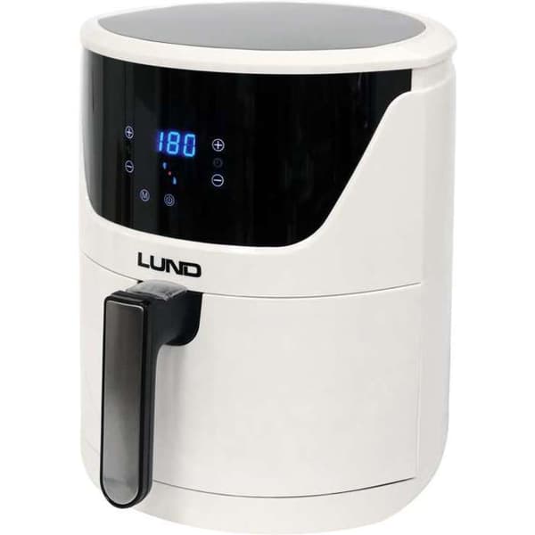 Fritös utan olja - Lund - 5,7L - 1800W - Vit - LED - 30-200°C - 10 program - Non-stick beläggning