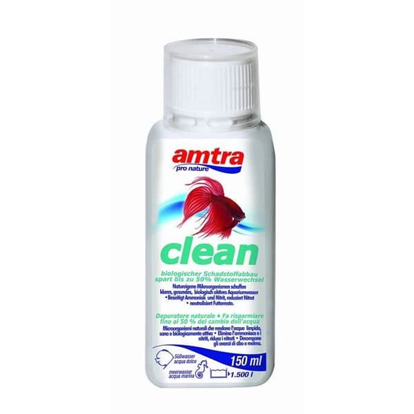 Amtra Vattenbehandling för Akvariefiskar Clean 150 ML - A3050FB0