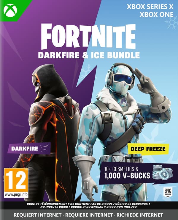 FORTNITE Darkfire & Ice Bundle - Xbox Series X | Xbox One - Kod i en låda