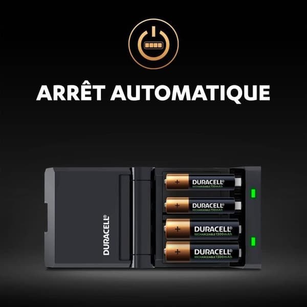 Duracell batteriladdare 45min laddare för 4 AA/AAA batterier