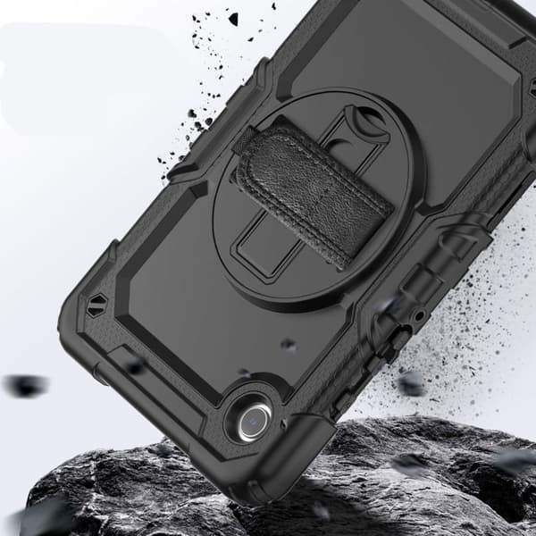 Fodral - Tech-Protect Solid360 - Galaxy Tab A9+ - Svart - Hållbar - Unisex