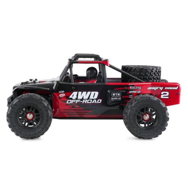 Buggy RTR Hyper GO Desert borstlös 4WD - svart/röd