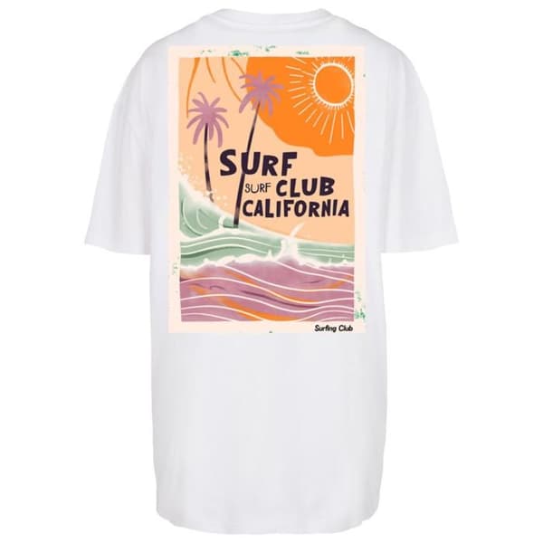 T-shirt oversized dam Merchcode Surf Club Kalifornien