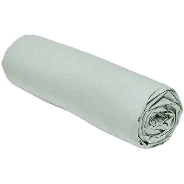Drap housse - IDAG - 160 x 200 cm + 30 cm - Bomull - Ekologisk Celadon