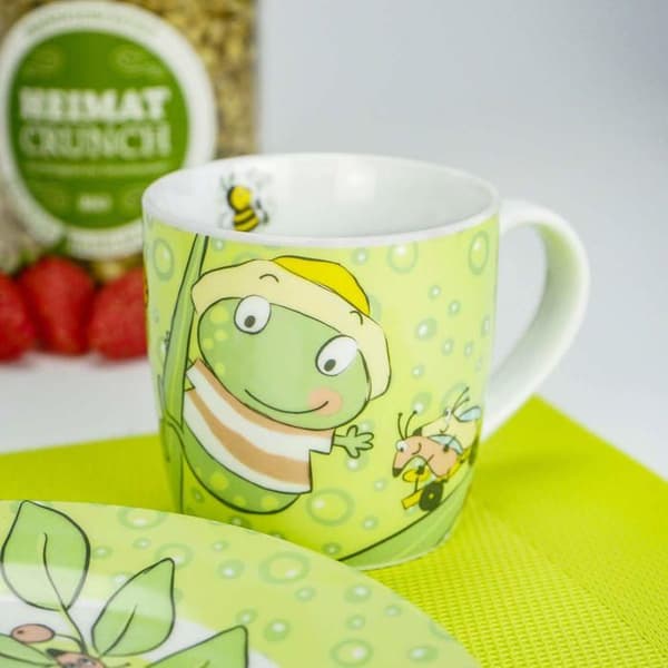 Kopp i porslin - STEINBECK - 13780 - Grön - 250 ml - Presentförpackning