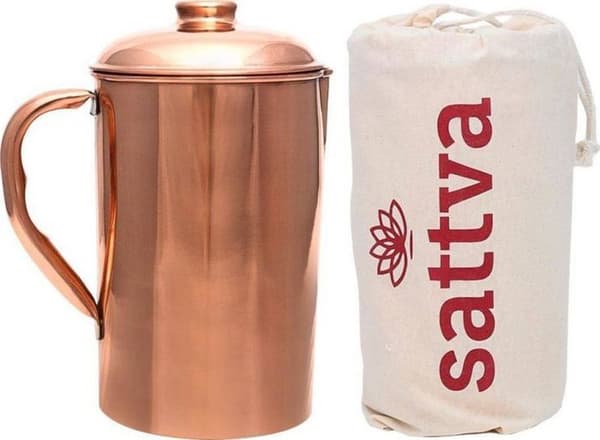 Pichet - Sattva - Slät kopparkanna - 1250 ml - Unisex - Servis