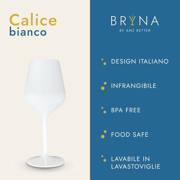 Provsmaksglas - BRYNA - Calice Bianco - Okrossbart - 33 cl - Förpackning om 6