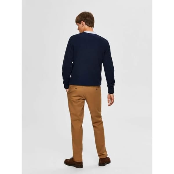 Selected Miles flex slim chino byxor - hermelin - 30x34