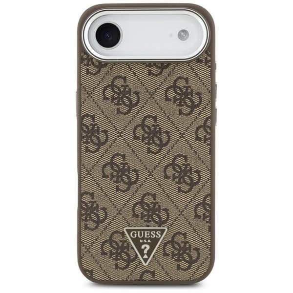 Coque Guess Hardcase 4G Triangle Logo MagSafe för iPhone Air - Brun