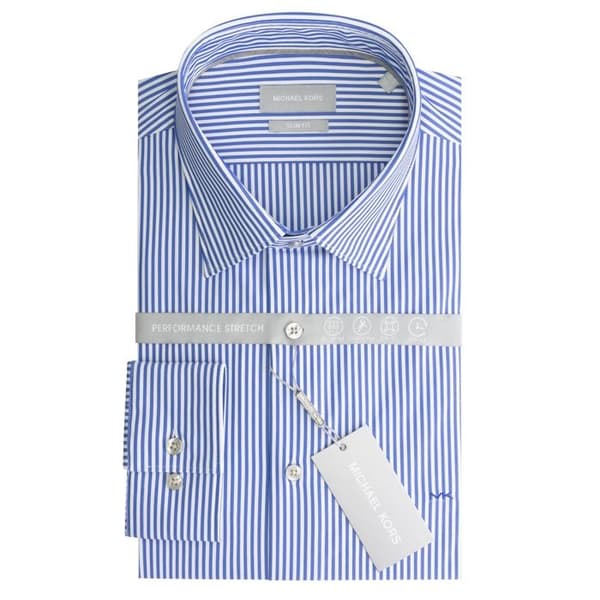 Slim fit skjorta med ränder Michael Kors Performance