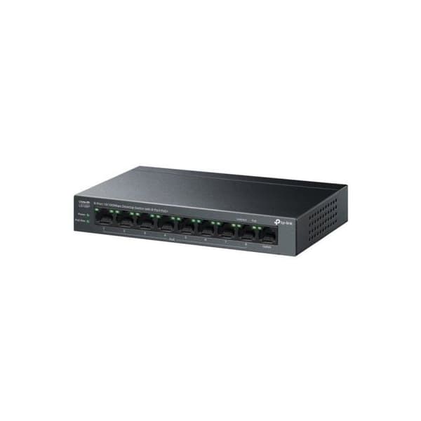Switch - TP-LINK - LS109P - 8 portar - PoE+ - 10/100Mbps - Skrivbord