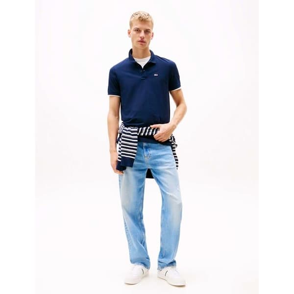 Polo i bomullspiké - Tommy Jeans.
