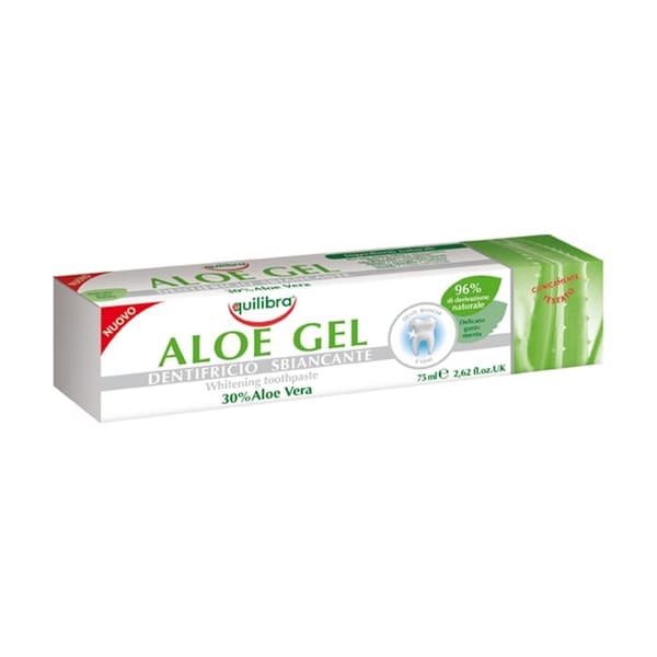 EQUILIBRA - Aloe Vera Gel Tandkräm Bleknande 75 ml