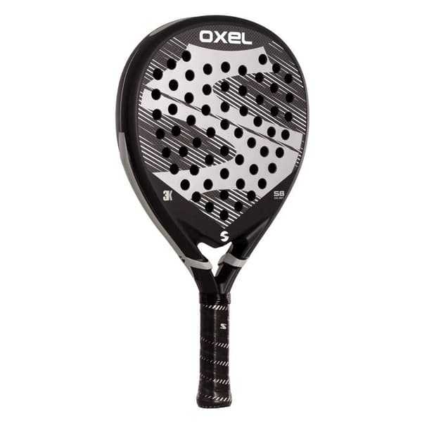 Padelracket - SOFTEE - Oxel - Kolfiber 3K - Färg Svart - Unisex