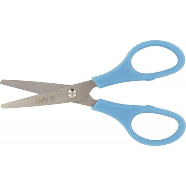Sax 13 CM swing - rundade spetsar - symmetriska ringar - assorterade färger