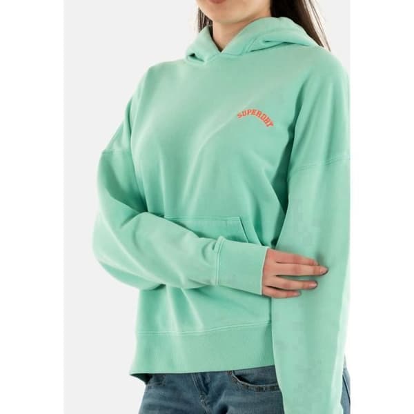 Sweat superdry essential logo 2md spearmint ljusgrön