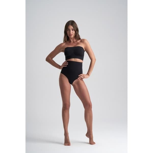 String hög midja dam Bye Bra Soft Touch Seamless - svart