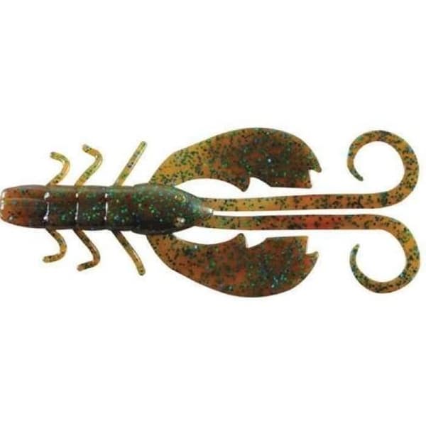 Berkley PowerBait Crazy Legs Chigger Craw - 10 cm Par 8 - Svart Blå Fläck