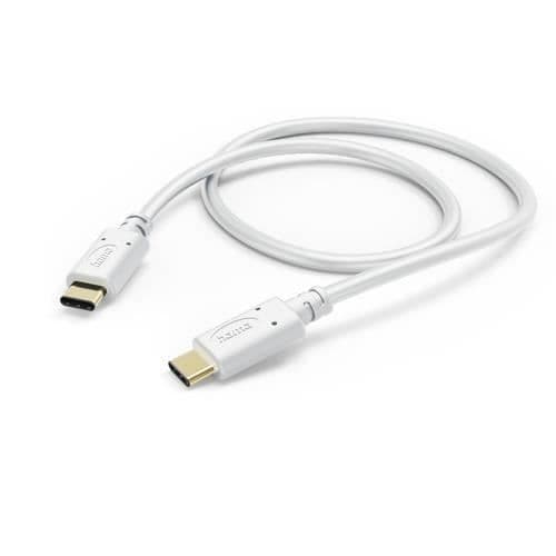 Laddkabel - HAMA - 00125103 - USB-C - 1,5 m - Vit - USB 2.0