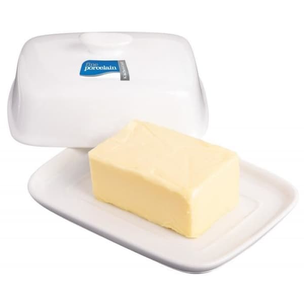 Beurrier - KITCHEN CRAFT - Keramik - Vit - Standardstorlek - Mikrovågssäker