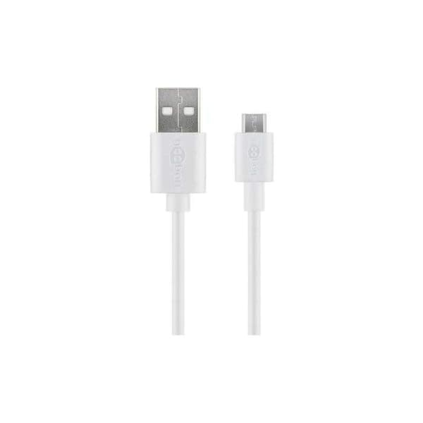 Laddnings- och synkroniseringskabel Micro USB för Android-enheter - 2 m