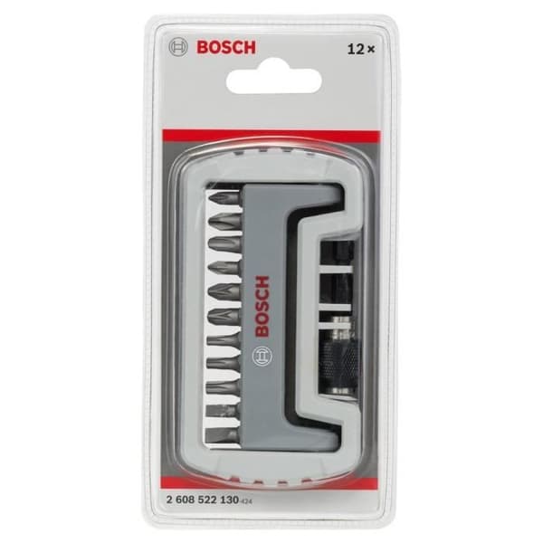 Skruvbitsset - BOSCH - 2608522130 - 11 bits + bitshållare - PH/PZ/T - 25 mm