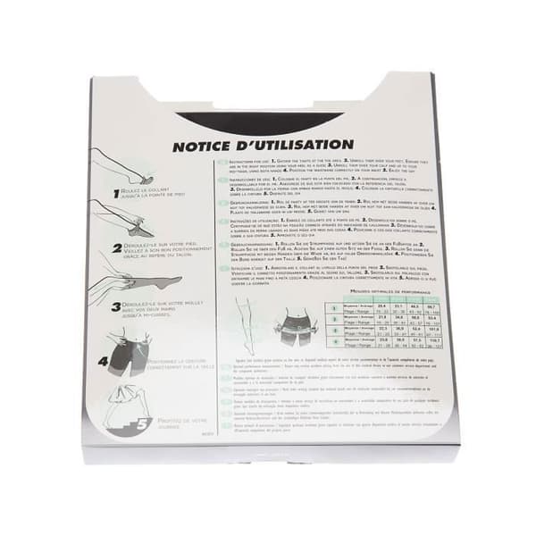 Transparent kompressionsstrumpor 25D Perfect Contention