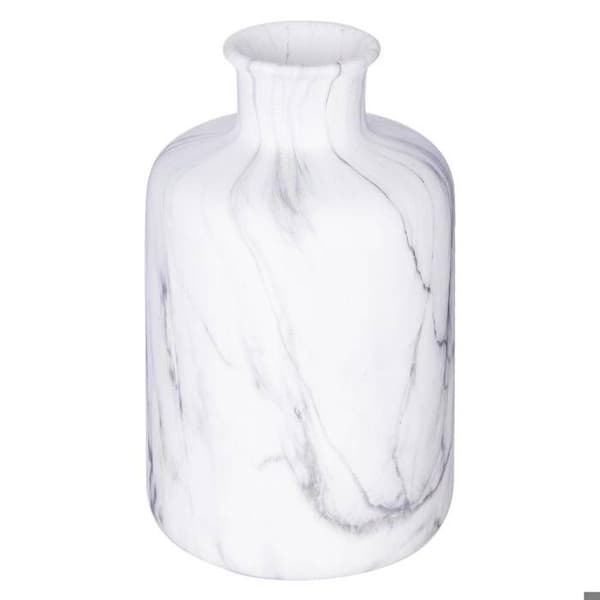 Vas marmor "Suite 54" vit H18cm - Atmosphera Inredningsdesigner