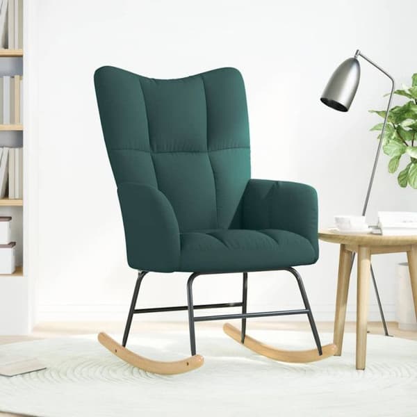 Gungstol - Mörkgrön - 100% polyester - 1 plats - Modern design