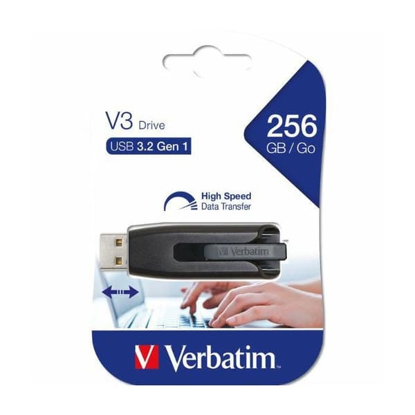 Store 'n' Go V3 USB-nyckel - 256 GB - USB 3.0 - VERBATIM